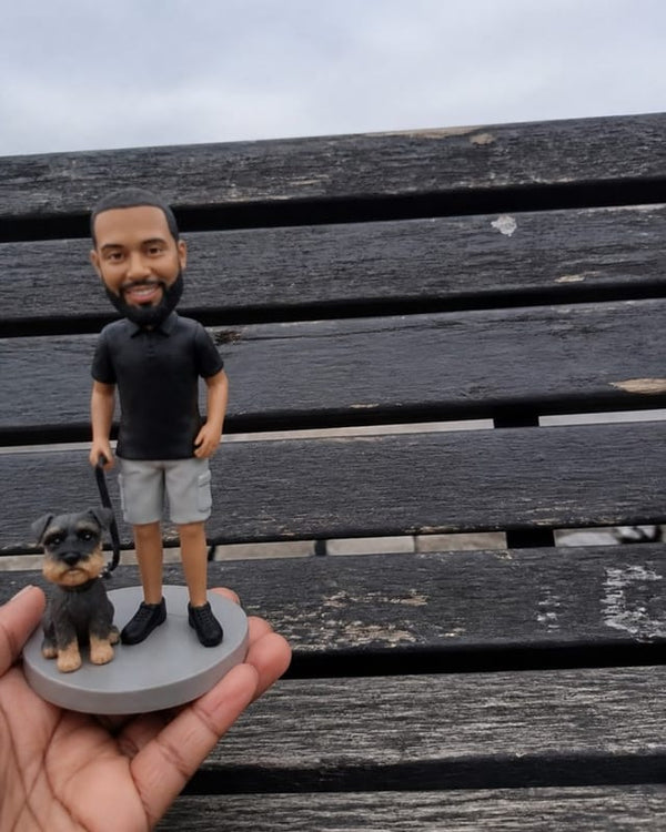 Me and Biscuit on one base. Took it to the bench where we always sit. Felt right.