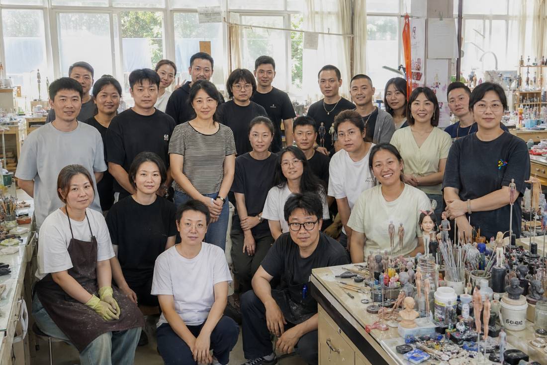 All 24 of the Clayfie studio team together on a lunch break